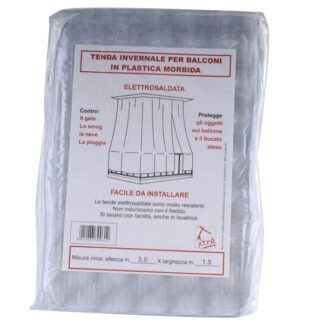 TENDA BALCONE PVC BIANCA 350x150 XTRA