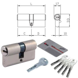 CILINDRO INFILARE R6PLUS 50-40-10 82R6040109C ISEO
