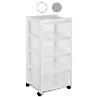 CASSETTIERA P.4 LIBERA SILVER 40x40 h 80 STEFANPL