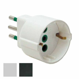 ADATTATORE SCHUKO 16A+T BIANCO 82130 FME
