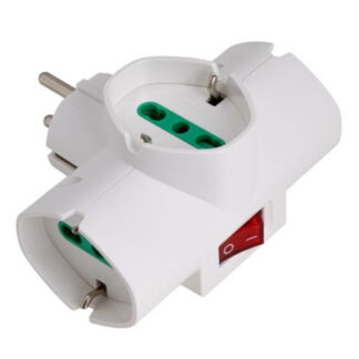 ADATTATORE TRIPLO SK 3xSK BIANCO 87323 FME