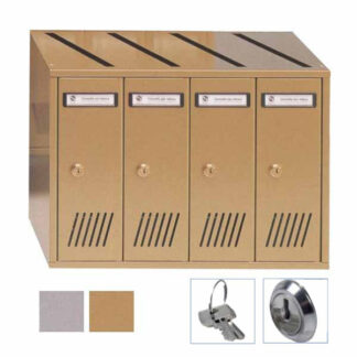 CASELLARIO VERT 4P ACC BRONZATO 31-704 SILMEC