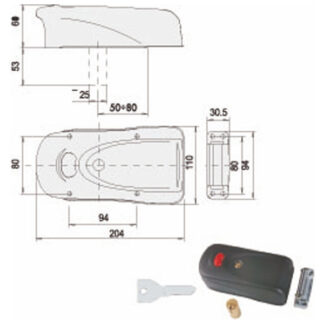 ELETTROSERRATURA APP.LEGNO 1A631-00-0 CISA