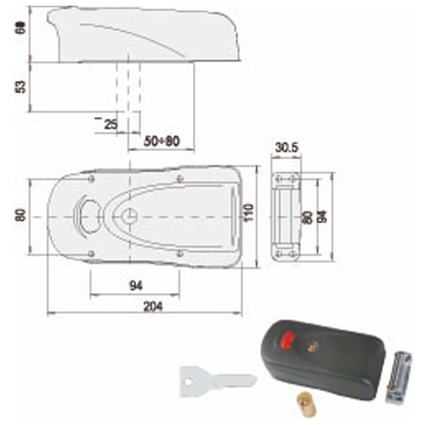 ELETTROSERRATURA APP.LEGNO 1A631-00-0 CISA