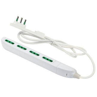 MULTIPRESA 4x2PT BIANCO       SLIM CLOCK 47404 FME