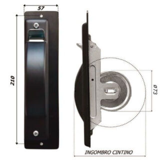 AVVOLGITORE INTERASSE 210 m 10,0 SEMINCASSO PLACCA