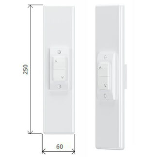 PLACCA ABS INTERRUTTORE BIANCO SATINATO