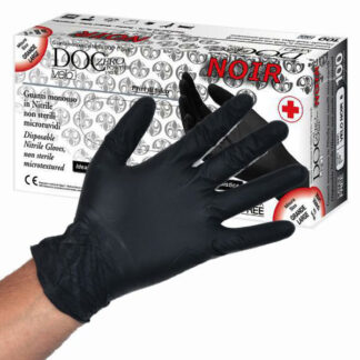 GUANTI NITRILE DOC VELO NOIR POWDER FREE Pz 100 L