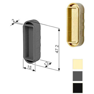 VASCHETTA INCONTRO SERR.MEDIANA 15x47 BEI 1402 AGB