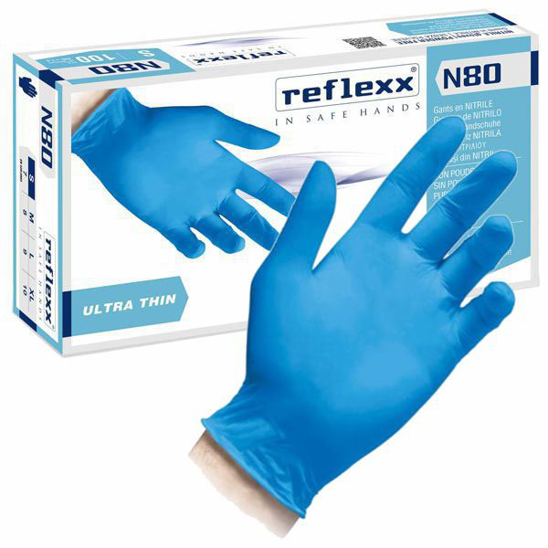 GUANTI NITRILE N80B POWDER FREE XL Pz 100 REFLEXX