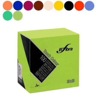 TOVAGLIOLO 2V TOUCH BLU       Pz 100 25x25 INFIBRA