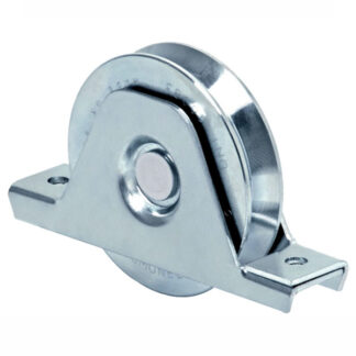 RUOTA CANCELLI GOLA V 100 SUPPORTO          335 FC