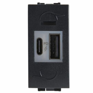 FRUTTO COMFORT PRESA USB-A/C             ANTRACITE
