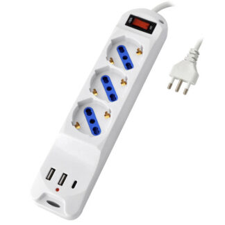 MULTIPRESA 3x2PT SK 3xUSB INT        SYNTESY 00163