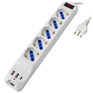 MULTIPRESA 5x2PT SK 3xUSB INT        SYNTESY 00164