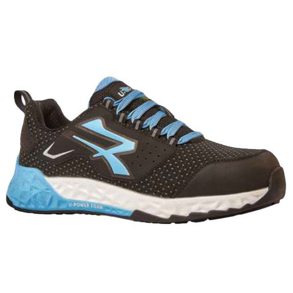 SCARPE VHAGAR NERO/AZZURRO BASSE 47 S3 UPOWER
