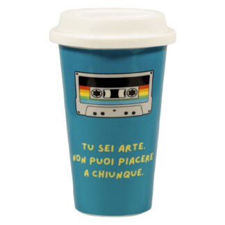 TAZZA MUG CERAMICA COPERCHIO ARTE ml 260 SOOR
