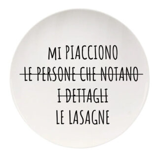 PIATTO CERAMICA PIANO LASAGNE         cm 26,5 SOOR