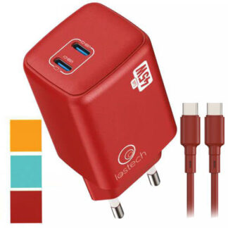 CARICABATTERIE 2 USB-C/C w 45+45 AZZU.NC13 LOSTECH