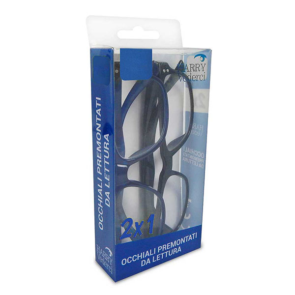 OCCHIALI LETTURA NER/BLU Pz 2 +3,50 HARRY VEDERCI