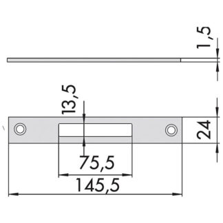 CONTROPIASTRA SERRATURE            06461-41-0 CISA