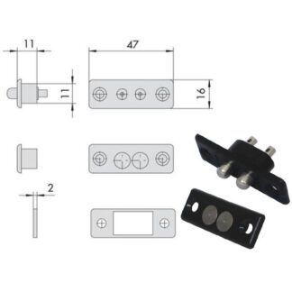 CONTATTI NYLON ELETTROSERRATURE    06510-10-0 CISA