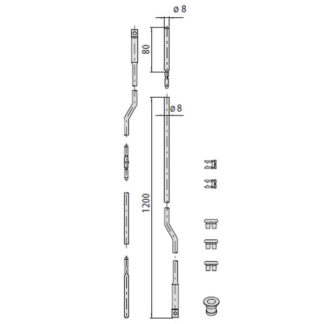 ASTE SERRATURE TRIPLICE            06441-00-0 CISA