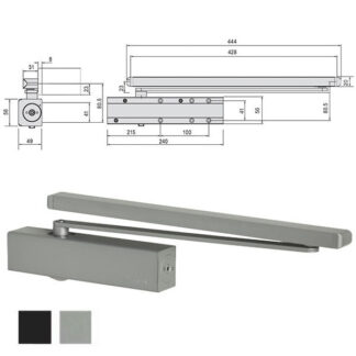 CHIUDIPORTA AERODINAMICO NER.OP.D6200-03-0-90 CISA