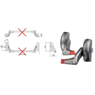 MANIGLIONE FAST LATERALE        59001-10-0-97 CISA