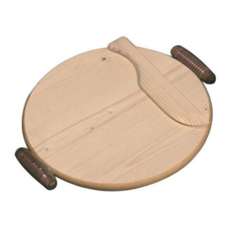 TAGLIERE LEGNO TONDO COLTELLO cm 35 CHECCO