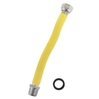 TUBO GAS INOX M1/2-F1/2 6,5/12,5 ESTENSIBILE