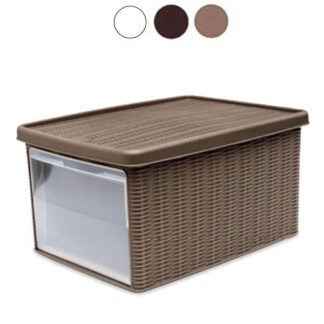 BOX ELEGANCE MULTI TORTORA  cm 29x39 h 21 STEFANPL