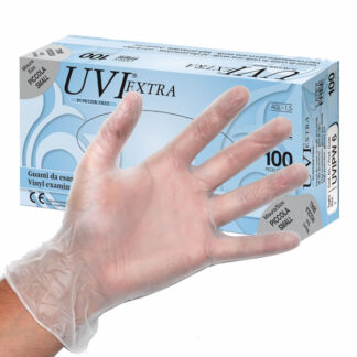 GUANTI VINILE UVI EXTRA Pz 100 XL