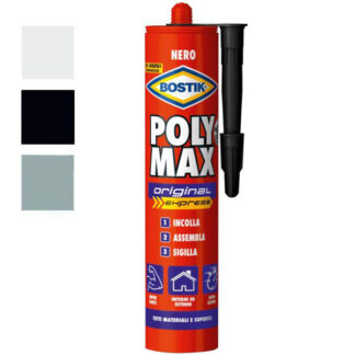ADESIVO POLY MAX g 425 NERO                 BOSTIK