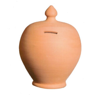 SALVADANAIO TERRACOTTA TONDO cm 15 h 20 COLI'