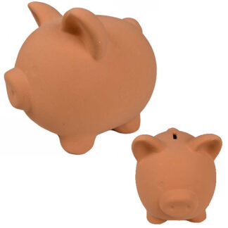 SALVADANAIO TERRACOTTA MAIALINO cm 15 h 10 COLI'