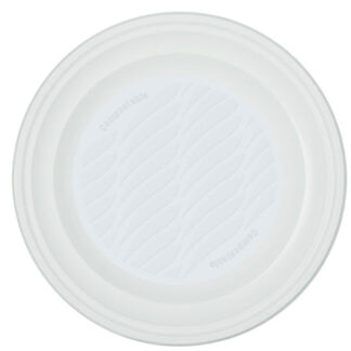 PIATTO FONDO BIANCO             Pz 15 NATURAL BIBO