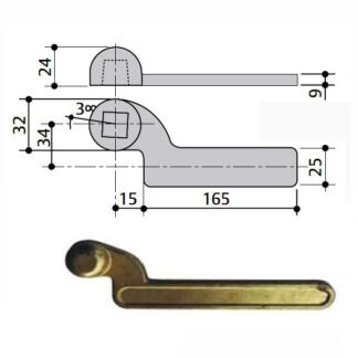 BRACCIO CHIUDIPORTA 7100 INF SX MA0003 MAB
