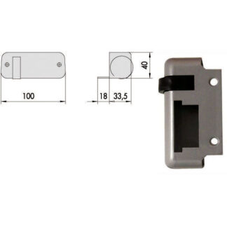 CONTROPIASTRA ELETTROSERRATURE DX  07017-10-1 CISA