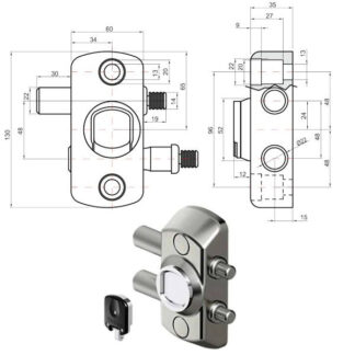 CHIUSURA SERRANDE MAGNETICA MG710 DISEC