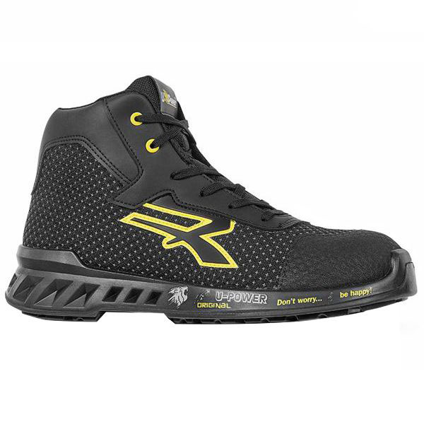 SCARPE JOE NERO/GIALLO ALTE 47 S3 UPOWER