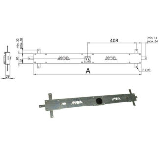SERRATURA BASCULE SPRANGA CILINDRO       156B MOIA