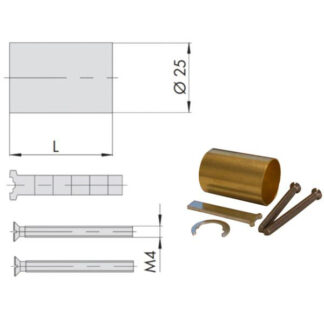 PROLUNGA CILINDRO TONDO KIT 36,0   07165-00-0 CISA
