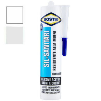 SILICONE ACETICO SANITARI BIANCO ml 280 BOSTIK