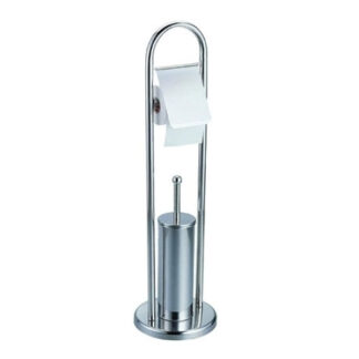 PORTASCOPINO WC INOX ACQUA C/ROT.  h 80 XTRA 03737