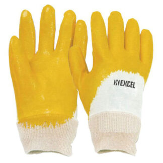 GUANTI NITRILE GIALLI POLSINO 10       EXCEL 01267