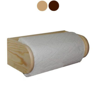 PORTAROTOLO LEGNO A PARETE NOCE cm 27x14