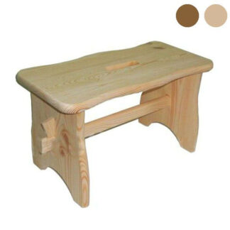 SGABELLO ABETE MAXI CHIARO           cm 19x39 h 21